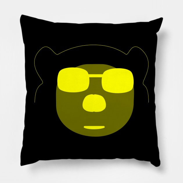 Yellow bear Pillow by Jungle Bear