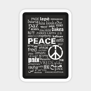 PEACE has many expressions Magnet