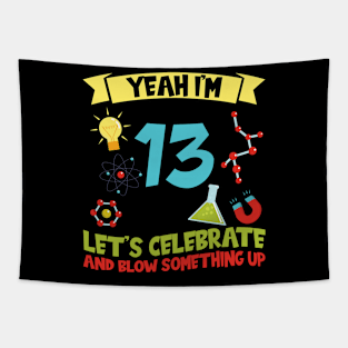 Yeah I'm 13 - Science Birthday Tapestry