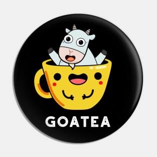 Goatea Cute Goat Tea Pun Pin