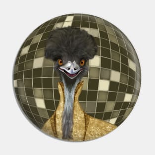 Funny Emu - Disco Party Pin