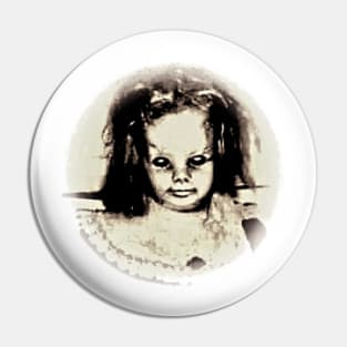 Scary Doll Pin