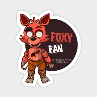 Five Night's at Freddy's Foxy Fan Magnet