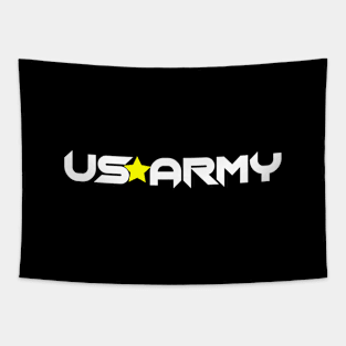 US Army Yellow Star Tapestry