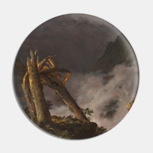 Storm in the Mountains by Frederic Edwin Church Pin