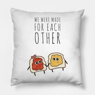 Made for Each Other - Valentine’s Day/ Anniversary Greeting Card  for girl/boyfriend, wife/husband, partner, children, or loved one - Great for stickers, t-shirts, art prints, and notebooks too Pillow