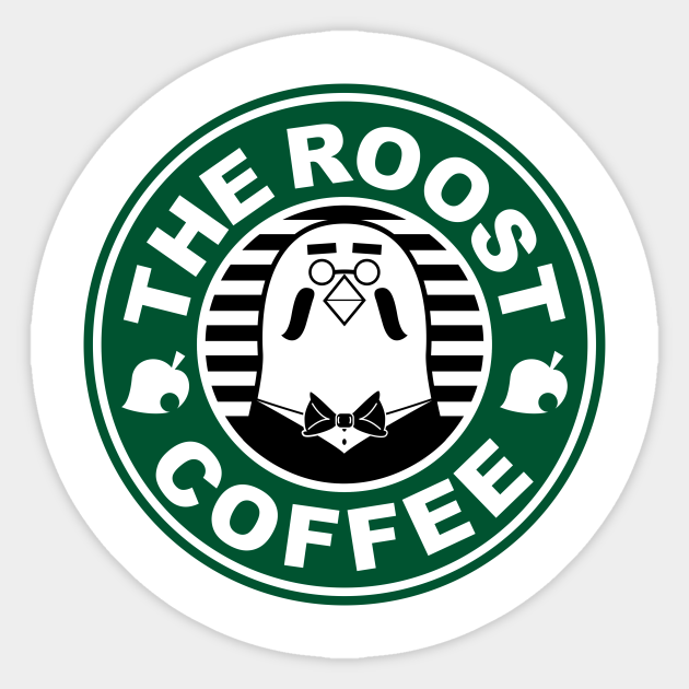 The Roost Coffee Brewster Animalcrossing Sticker Teepublic