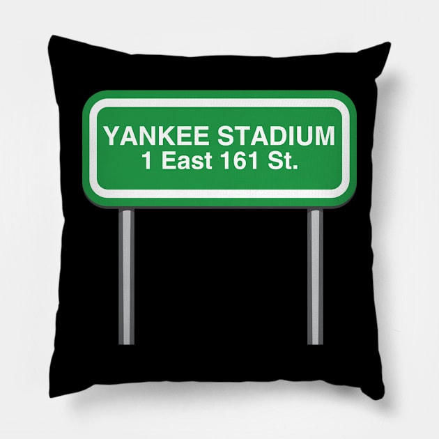 Yankee Stadium Design | 1 East 161 St, The Bronx, NY 10451 - Funny sports baseball gifts Pillow by Printofi.com