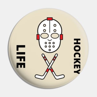 hockey player #hockey #sport T-Shirt Pin
