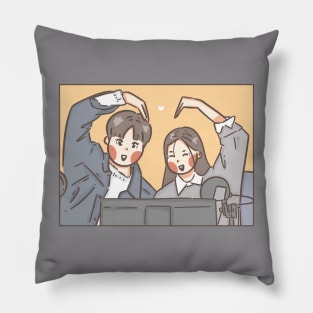 Park Jihoon and Hong Yeji Pillow