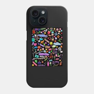 Stray Kids FNF doodle (black) Phone Case