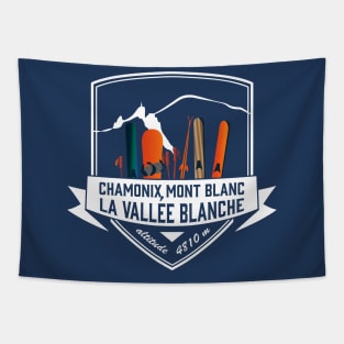 Chamonix Vallée Blanche Tapestry