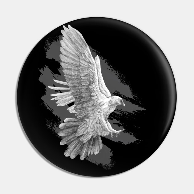 The Graphite Eagle (Black version) Pin by LilianaTikage