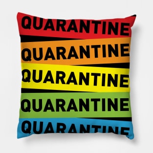 Quarantine Rainbow Pillow