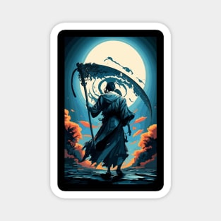 Blue grim reaper Magnet