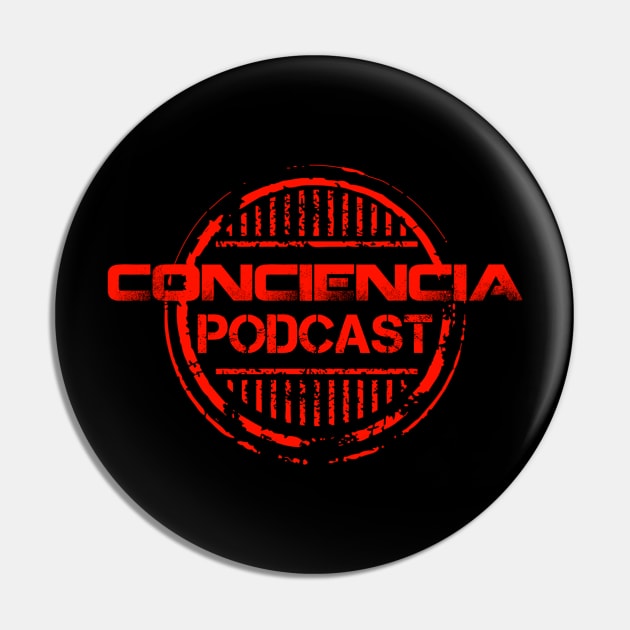 ConCiencia Podcast Stamp Pin by ConCiencia Media