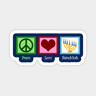 Peace Love Hanukkah Magnet