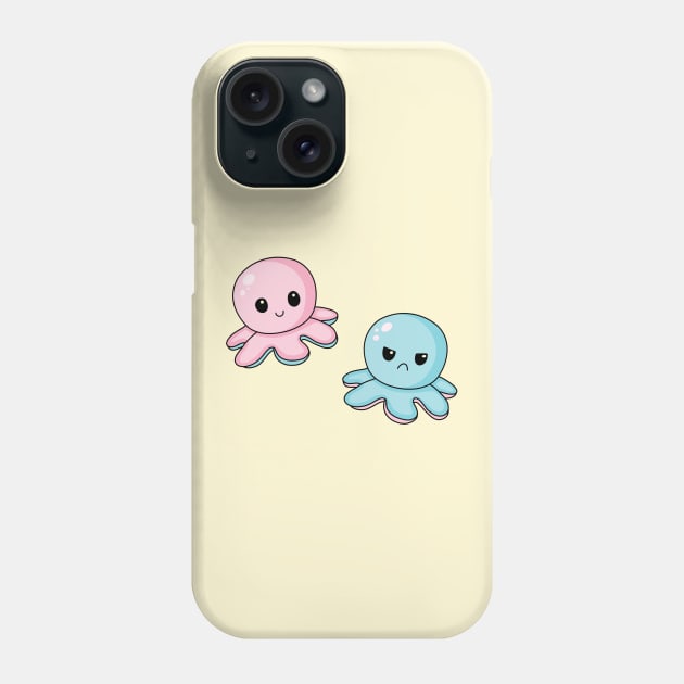 Kawaii mood octopus Phone Case by SuperrSunday