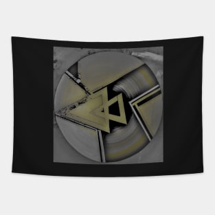 FUTURISTIC ART DECO GREY GEOMETRIC DESIGN Tapestry