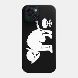 Rude Cat Antisocial Atomic Poo Rude Cats Phone Case