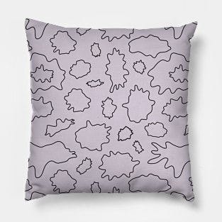 Abstract pattern, black and white spots, simple geometric design Pillow