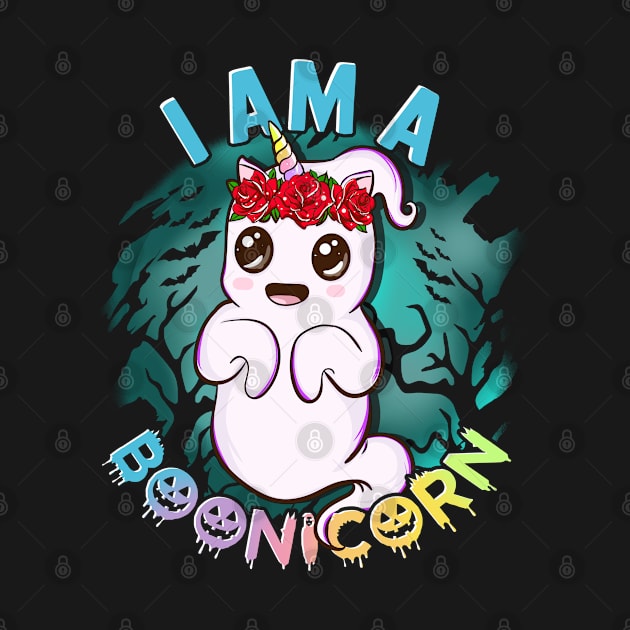 I am a Boonicorn Funny Unicorn Ghost Halloween by creative