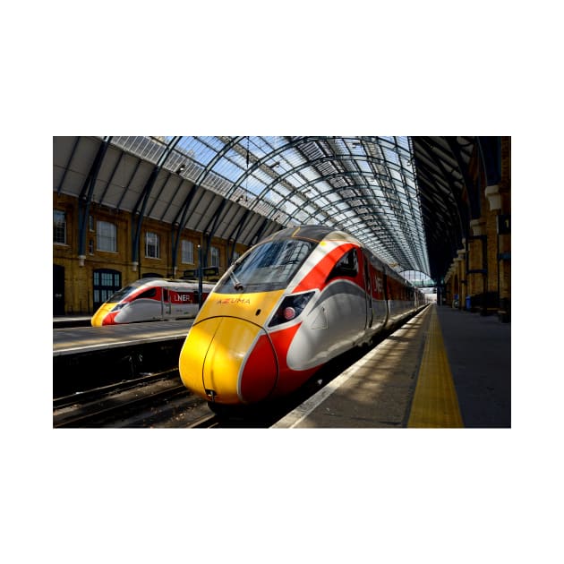 LNER Azuma trains at King's Cross by Random Railways