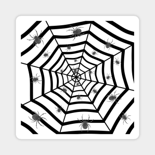 HAPPY Halloween  Creepy Spiders Magnet