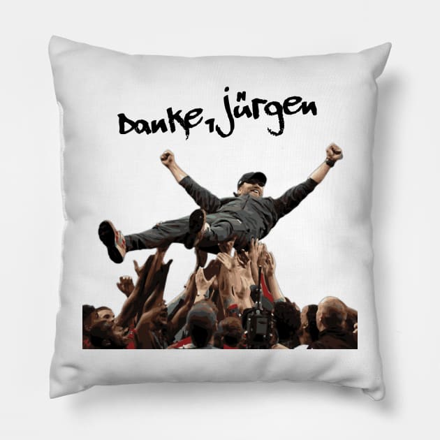 Danke, Jurgen Klopp LFC Pillow by YNWA Apparel