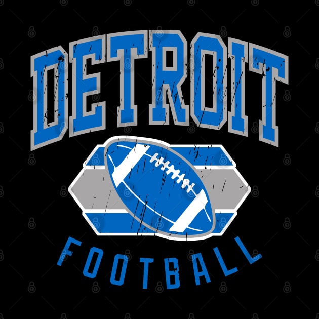 Vintage Detroit Football by funandgames