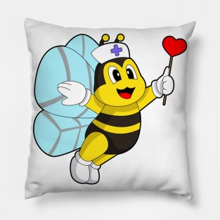 Bee Nurse Heart Pillow