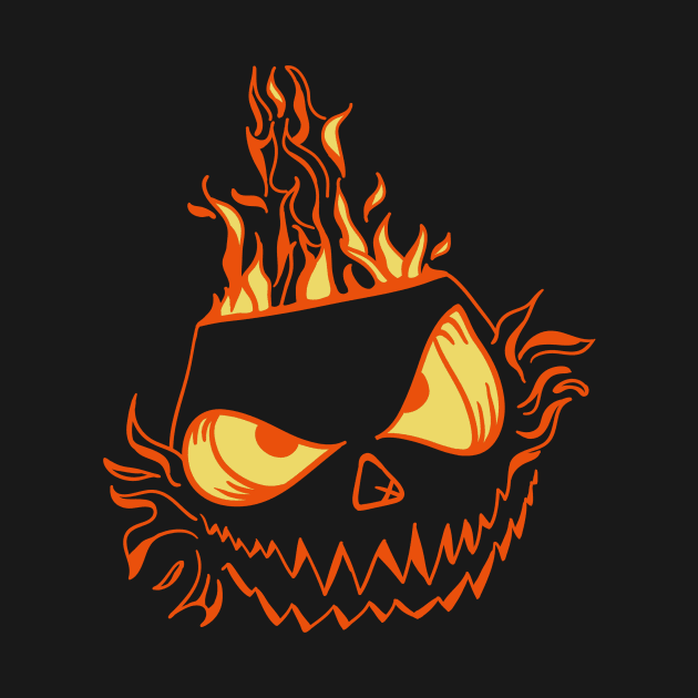 Fire Pumpkin by enjebe