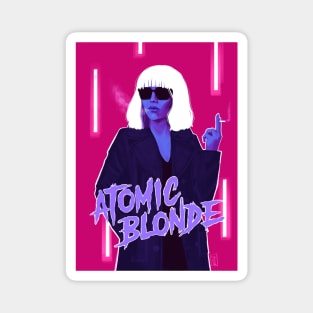 80s aesthetic atomic blonde Magnet