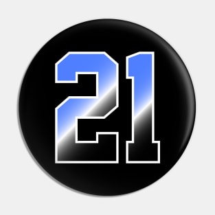 TeeCreations Fastpitch Softball Number 21 #21 Softball Shirt Jersey Uniform Favorite Player Biggest Fan Pin