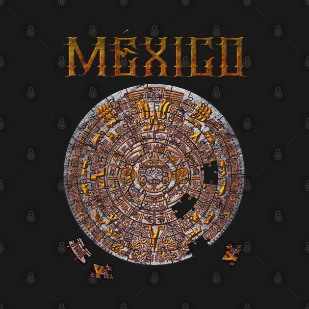 Aztec Calendar Puzzle by Velvet Love Design 