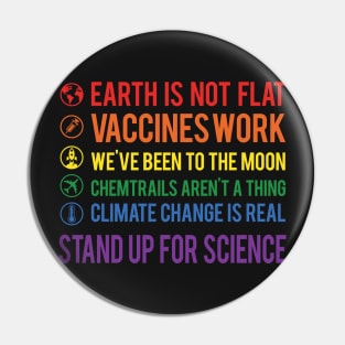 Stand Up For Science Pin