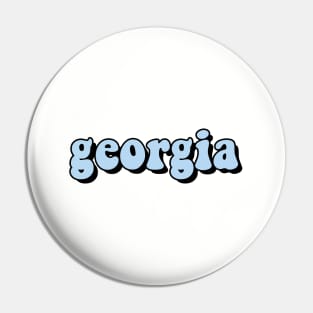 Pale Blue Georgia Pin