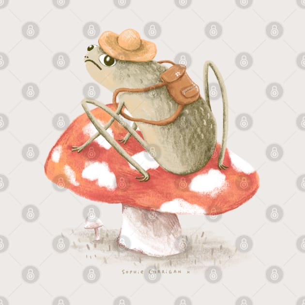 Awkward Toad Ready for Adventure by Sophie Corrigan