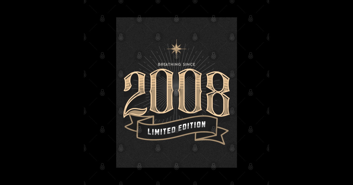 Born in 2008 - Born In 2008 - Sticker | TeePublic