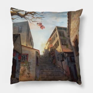 The alley Pillow