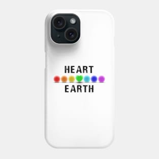 I Heart Earth Love Heart Rainbow Colors Save the Planet World Peace Earth Day Phone Case