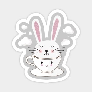 Take a Cup of Bunny Magnet