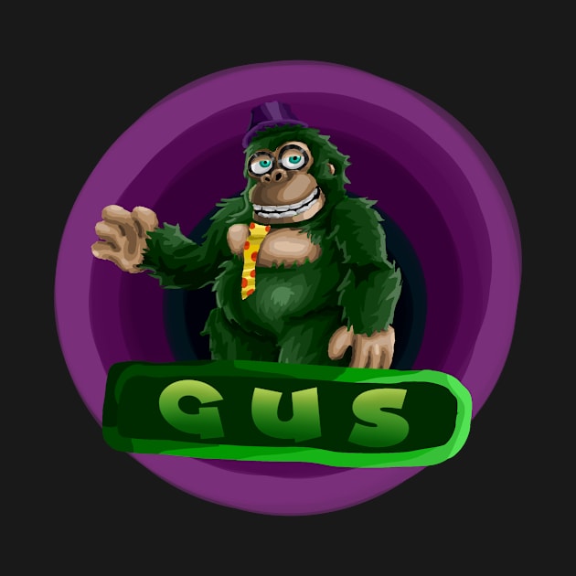 Gus green gorilla animatronic plush logo by Super-TS