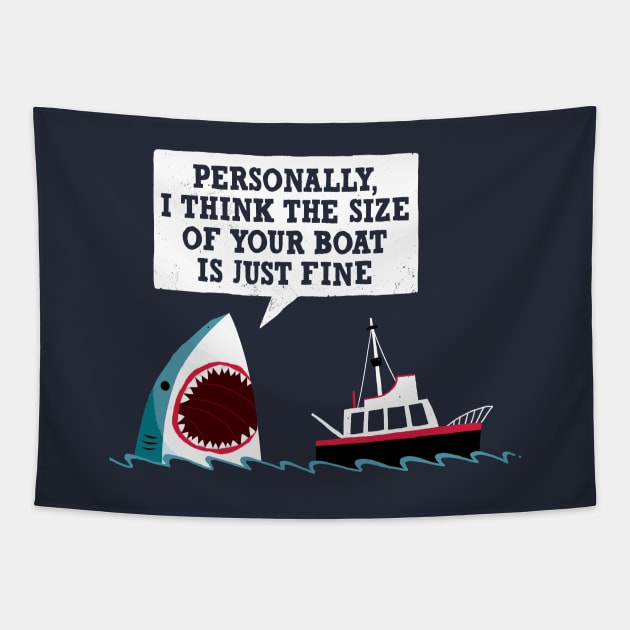 Polite Shark Tapestry by DinoMike