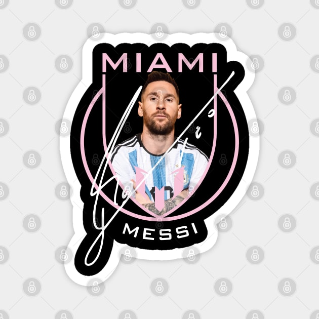 Messi Inter Miami Magnet by Nagorniak