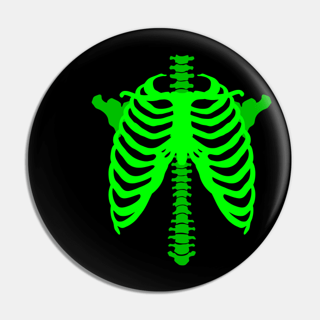 Spooky Szn Skeleton Bones Costume Funny Halloween Pin by OrangeMonkeyArt