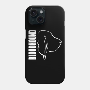 Bloodhound profile dog lover gift Phone Case