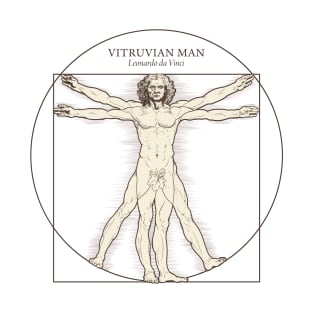 Vitruvian Man by Leonardo da Vinci T-Shirt