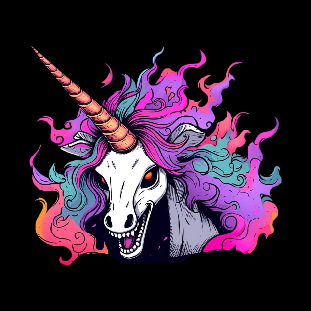 evil unicorn by dorapeterx