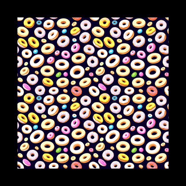 Deliciously Sweet Donut Pattern Design for Doughnut Lovers by star trek fanart and more